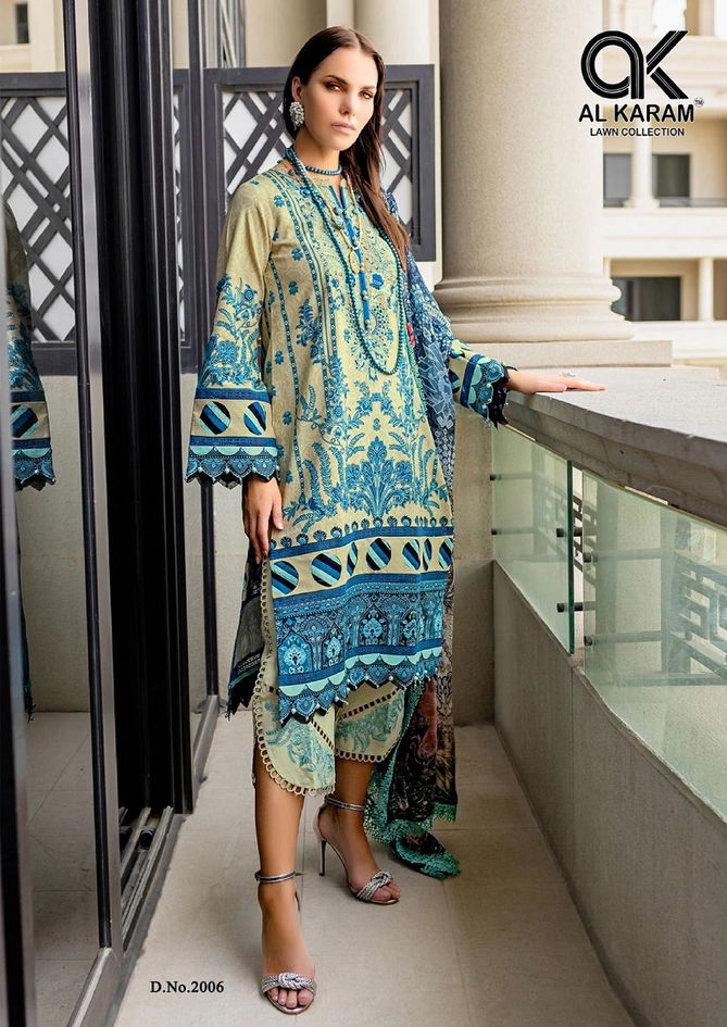 Fidous Vol 2 By Al Karam Karachi Cotton Dress Materials
